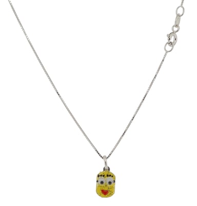 Orphelia 'Minion' Child's 925 Sterling Silver Chain with Pendant - Silver ZH-7135/2