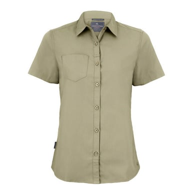 Craghoppers Womens/Ladies Expert Kiwi Short-Sleeved Shirt (Pebble)