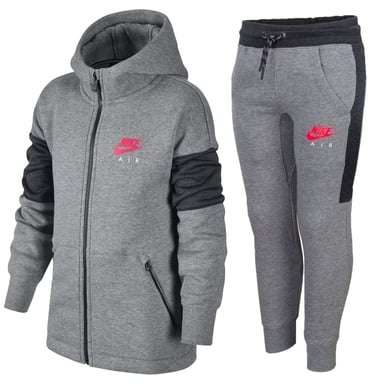 Conjunto completo de chándal Nike Air para niños en gris