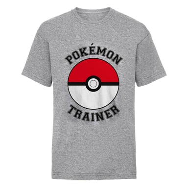 Pokemon Childrens/Kids Pokeball T-Shirt (Heather Grey)