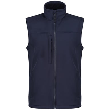 Regatta Mens Flux Softshell Bodywarmer / Sleeveless Jacket Water Repellent And Wind Resistant (Navy /Navy)