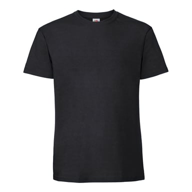 Fruit of the Loom Mens Iconic Premium Ringspun Cotton T-Shirt (Black)