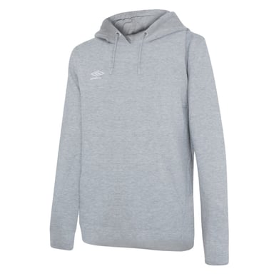 Umbro Womens/Ladies Club Leisure Hoodie (Grey Marl/White)