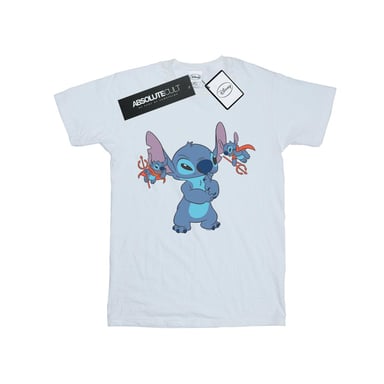 Disney Girls Lilo And Stitch Little Devils Cotton T-Shirt (White)