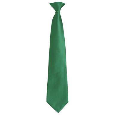 Premier Unisex Adult Colours Fashion Plain Clip-On Tie (Emerald)