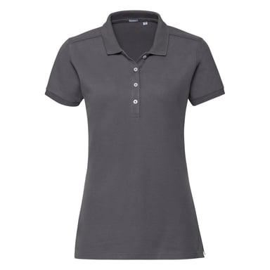 Russell Womens/Ladies Stretch Short Sleeve Polo Shirt (Convoy Grey)