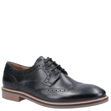 Hush Puppies Mens Bryson Leather Shoes (Black)