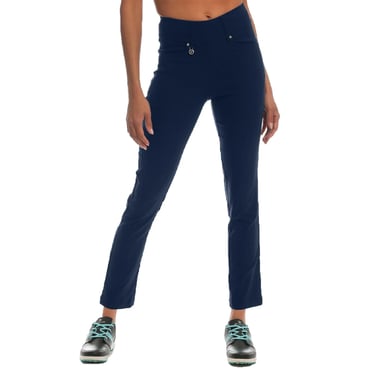 Island Green Womens/Ladies Quick Dry Stretch Trousers (Dark Navy)