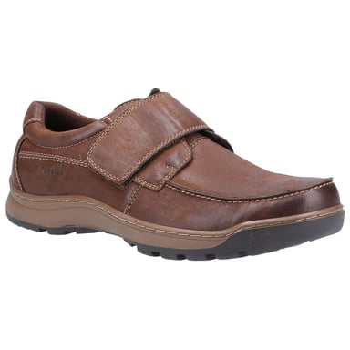 Hush Puppies Mens Casper Leather Shoes (Brown)