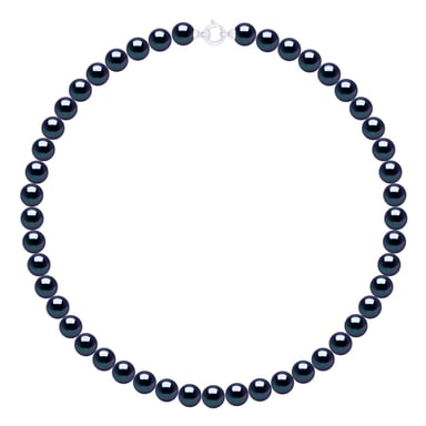 Necklace Row Princess of Real Cultured Freshwater Pearls Round 8-9 mm
