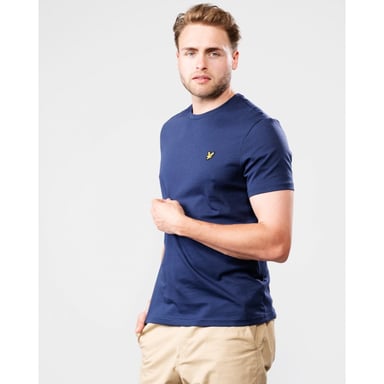 Camiseta Marineblaues con Lyle and Scott-Markenlogo en el Brust