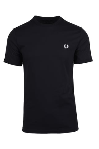Camiseta Ringer para Hombre Fred Perry en Negro