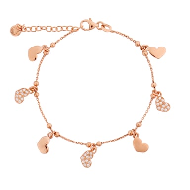Orphelia 'Elisa' Women's 925 Sterling Silver Bracelet - Rose ZA-7381
