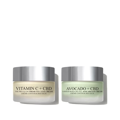 Crema de ojos de aguacate + Crema de ojos con vitamina c