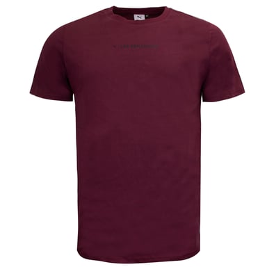 PUMA X Les Benjamins LOGO Camiseta Casual Graphic Graphic Mens Top Burgundy 578532 96