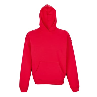 SOLS Unisex Adult Connor Organic Oversized Hoodie (Bright Red)
