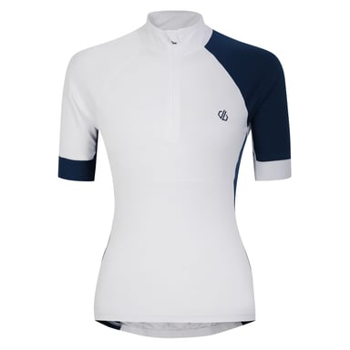 Dare 2B Womens/Ladies Compassion III Jersey Cycling Top (White/Moonlight Denim)