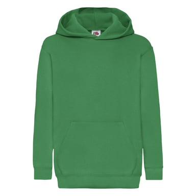 Fruit of the Loom Childrens/Kids Classic Hooded Sweatshirt (Kelly Green)