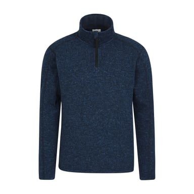 Mountain Warehouse Mens Idris II Half Zip Fleece Top (Navy)
