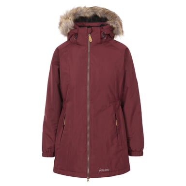 Trespass Womens/Ladies Celebrity Insulated Longer Length Parka Jacket (Dark Cherry)