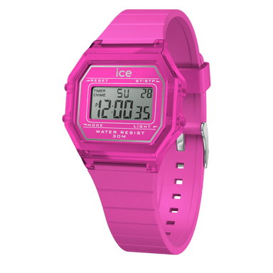 Ice Watch Ice Digit Retro - Neon Pink - Clear Girls's Pink Watch 022887