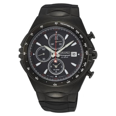 Seiko Macchina Sportiva Men's Black Watch SNAF87P1