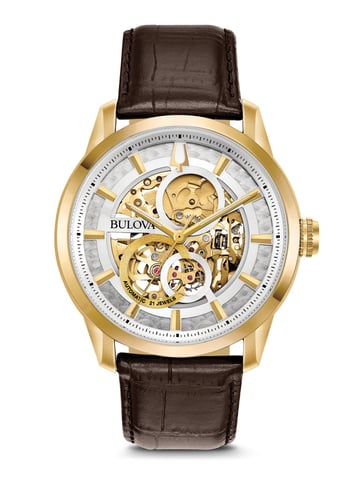 Bulova Automatic / Wilton Men's Brown Watch 97A138