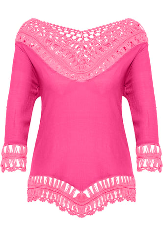 IZIA tunic with crochet part mahisha