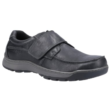 Hush Puppies Mens Casper Leather Shoes (Black)