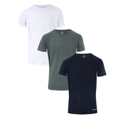 Men's Lyle And Scott Ellijah 3 Pack Lounge T-Shirts in Black Grey