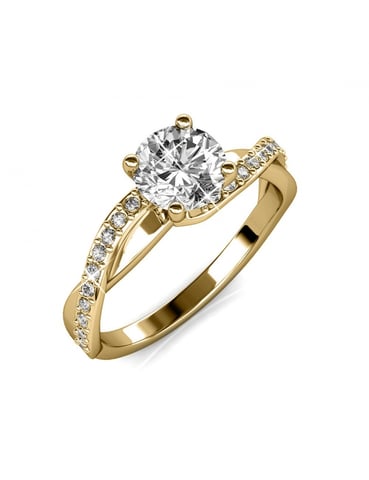Anillo Eleanor - Oro y Cristal