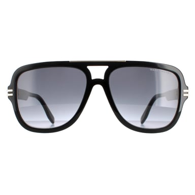 Marc Jacobs Aviator Hombre Negro gris oscuro degradado Marc 637/s