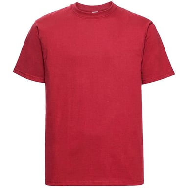 Russell Europe Mens Classic Heavyweight Ringspun Short Sleeve T-Shirt (Classic Red)