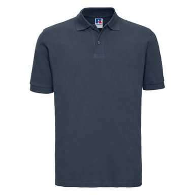 Russell Mens 100% Cotton Short Sleeve Polo Shirt (French Navy)