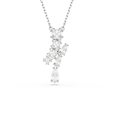 Swarovski 'Matrix' Women's Base Metal Necklace - Silver 5700420