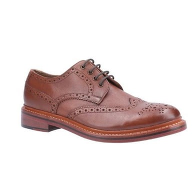 Cotswold Mens Quenington Goodyear Welt Lace Up Leather Shoe (Brown)