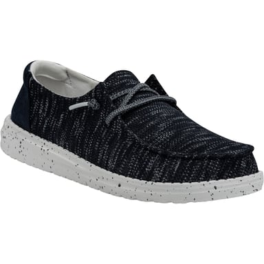 HEYDUDE Wendy Sox Polyester/Cotton/Spandex Women's Navy Loafers
