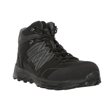 Regatta Mens Claystone Safety Boots (Black/Granite)