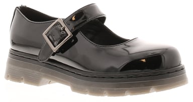 Miss Riot Girls School Shoes twister black