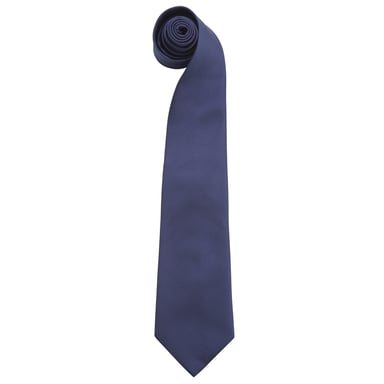 Premier Mens “Colours” Plain Fashion / Business Tie (Navy)