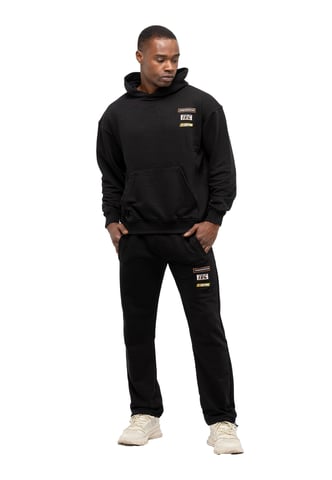 Tom Barron Men's Embroidered Badge Casual Tracksuit Oversize