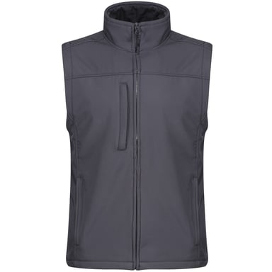 Regatta Mens Flux Softshell Bodywarmer / Sleeveless Jacket Water Repellent And Wind Resistant (Seal Grey)