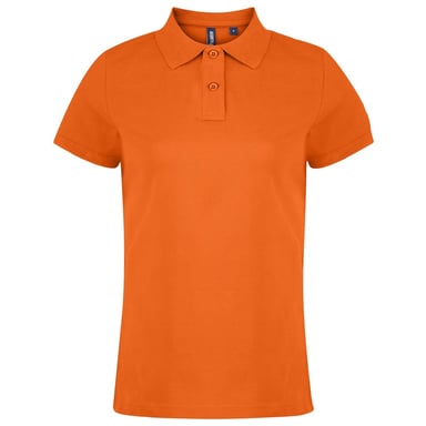 Asquith & Fox Womens/Ladies Plain Short Sleeve Polo Shirt (Orange)