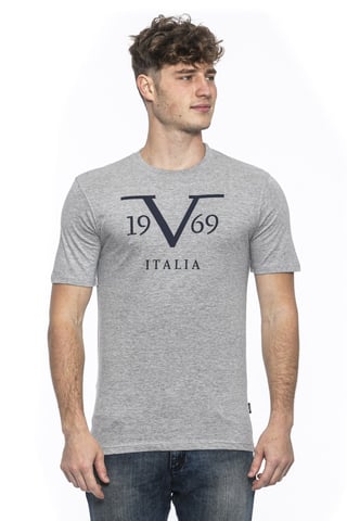 19V69 Italia Mens T-Shirt Rayan Grey