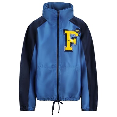 Chaqueta deportiva azul Puma x Rihanna Fenty Satin para mujer
