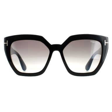 Tom Ford Cuadrado señora brillante negro humo degradado FT0939 Phoebe