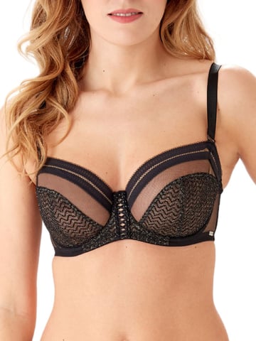 Contradiction Non Padded Balcony Bra - Black/Silver