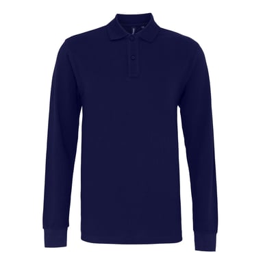 Asquith & Fox Mens Classic Fit Long Sleeved Polo Shirt (Navy)