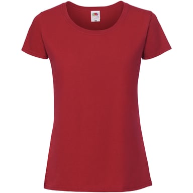 Fruit Of The Loom Womens/Ladies Fit Ringspun Premium Tshirt (Red)