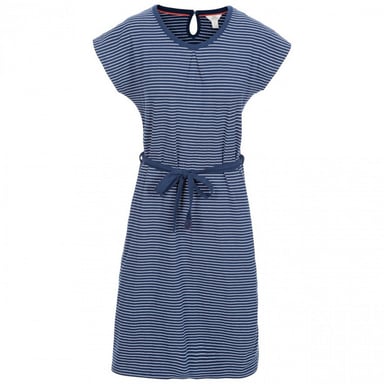 Trespass Womens/Ladies Lidia Round Neck Cotton Dress (Navy Stripe)
